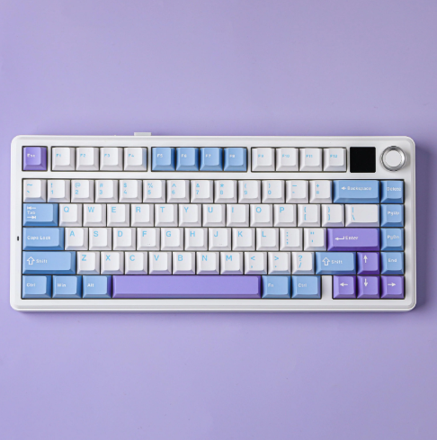 Mechanical Gaming Keyboard with TFT Screen and Rotary Knob, Gasket Mount, Hot-Swappable Pre-Lubed Linear Switches, RGB Backlit, Compact Gaming (Copy)