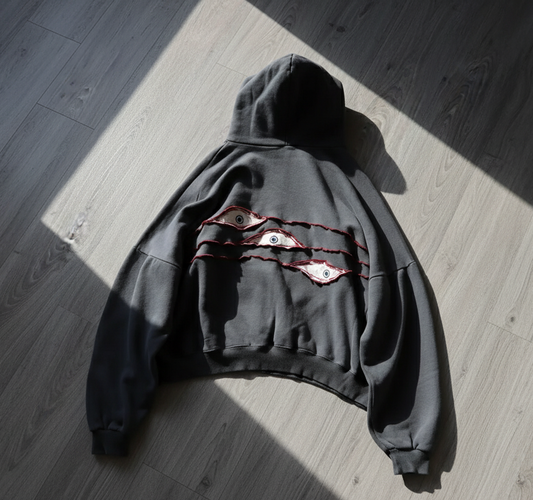 Women's Y2K Printed Hoodie with Off-Shoulder Design Ribbed Cuffs and Hem Casual Streetwear Jersey Fabric