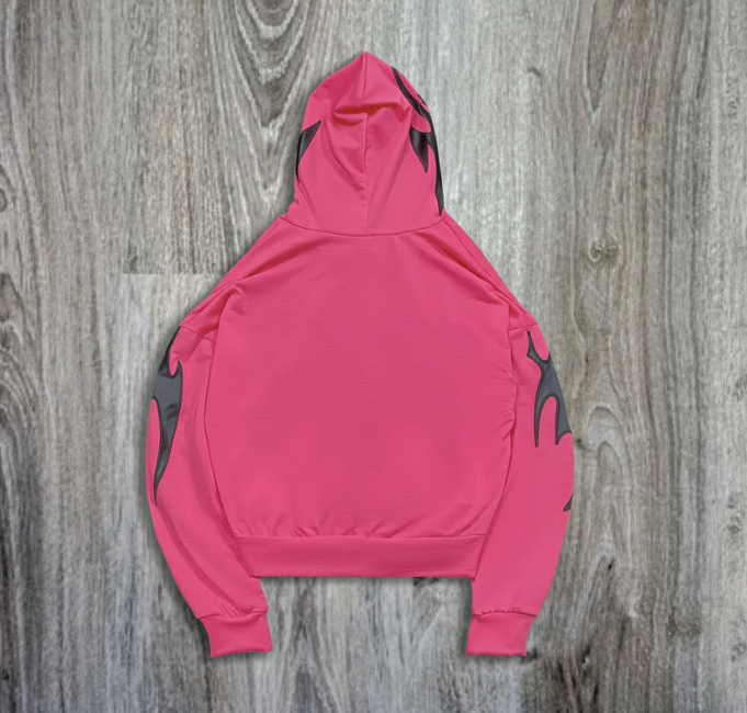 Women's Y2K Color Block Hoodie with Side Pockets Long Sleeves Full-Zip Front Streetwear Sweatshirt