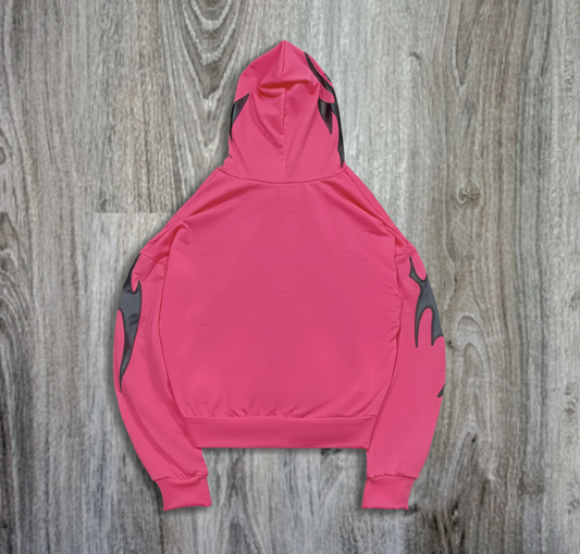 Women's Y2K Color Block Hoodie with Side Pockets Long Sleeves Full-Zip Front Streetwear Sweatshirt