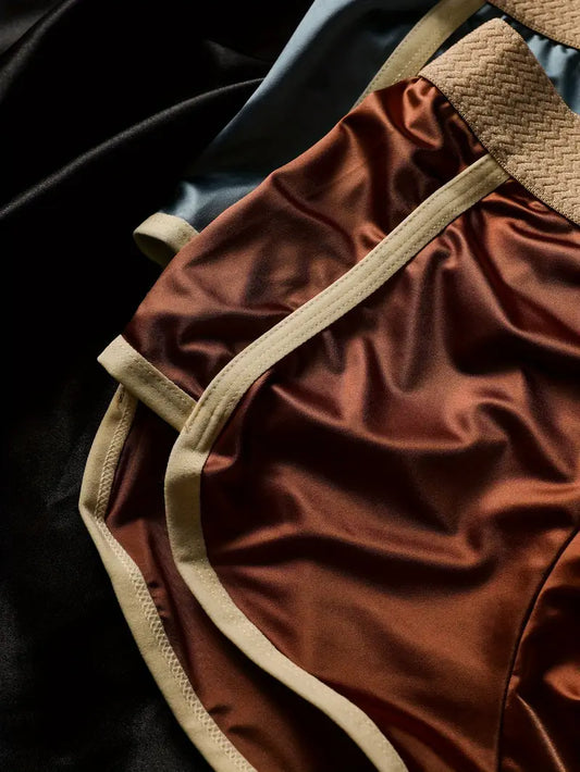 BIWEIER Men’s Underwear – 4-Pack Trimmed Shorts with Elastic Waistband, Soft & Stylish Morandi Color Boxer Briefs for Daily Wear and Travel