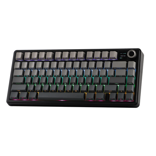 Mechanical Gaming Keyboard with TFT Screen and Rotary Knob, Gasket Mount, Hot-Swappable Pre-Lubed Linear Switches, RGB Backlit, Compact Gaming