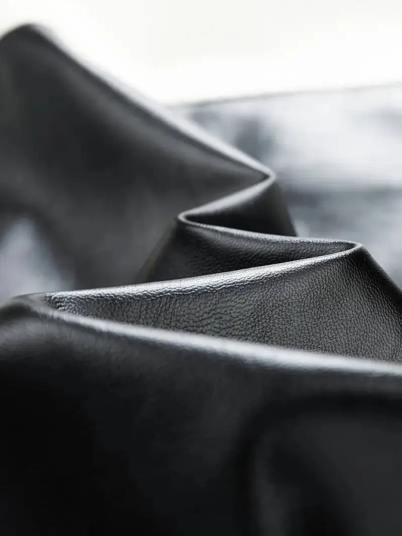 Men's Zip-Up Motorcycle Jacket with Color Block Design Stand Collar Multiple Pockets Casual Winter Outerwear