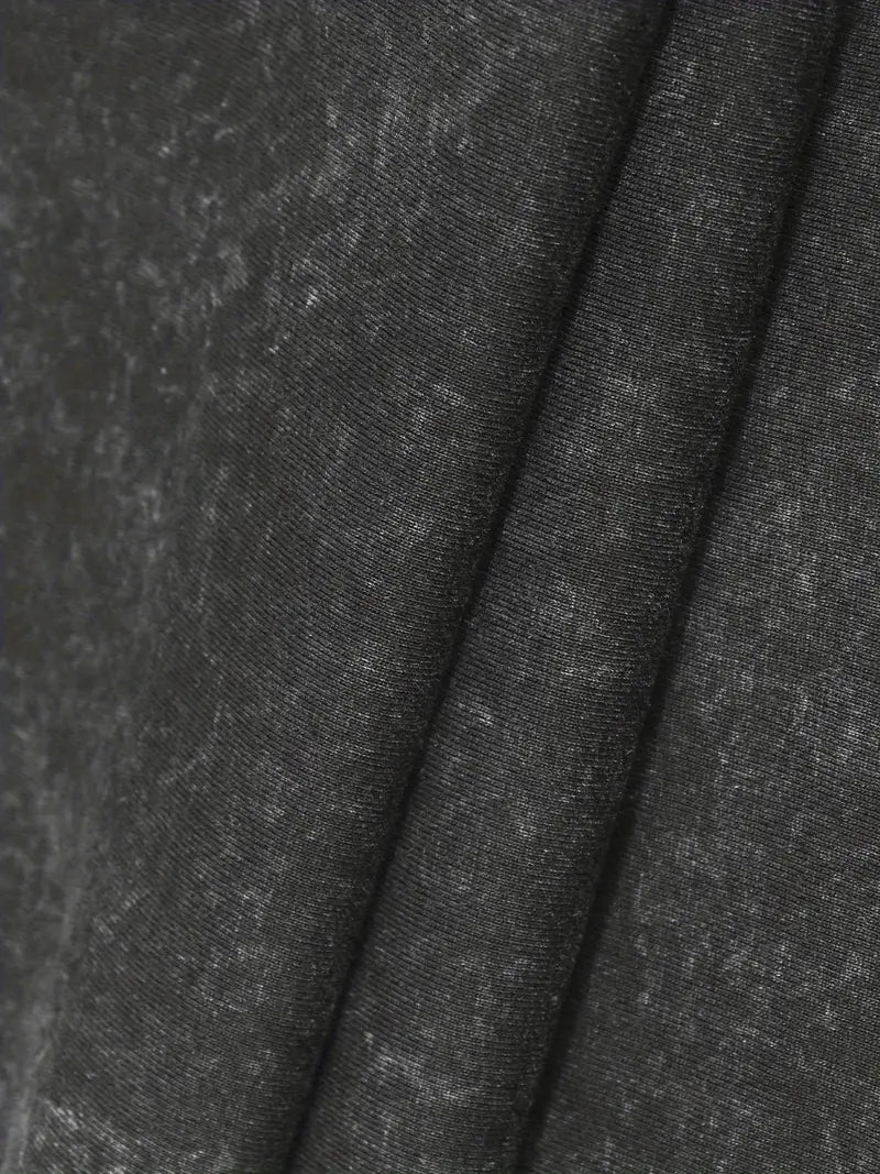 Men's Washed Cotton T-Shirt Jesus Graphic Print Loose Fit Short Sleeve Crew Neck Vintage Streetwear Tee