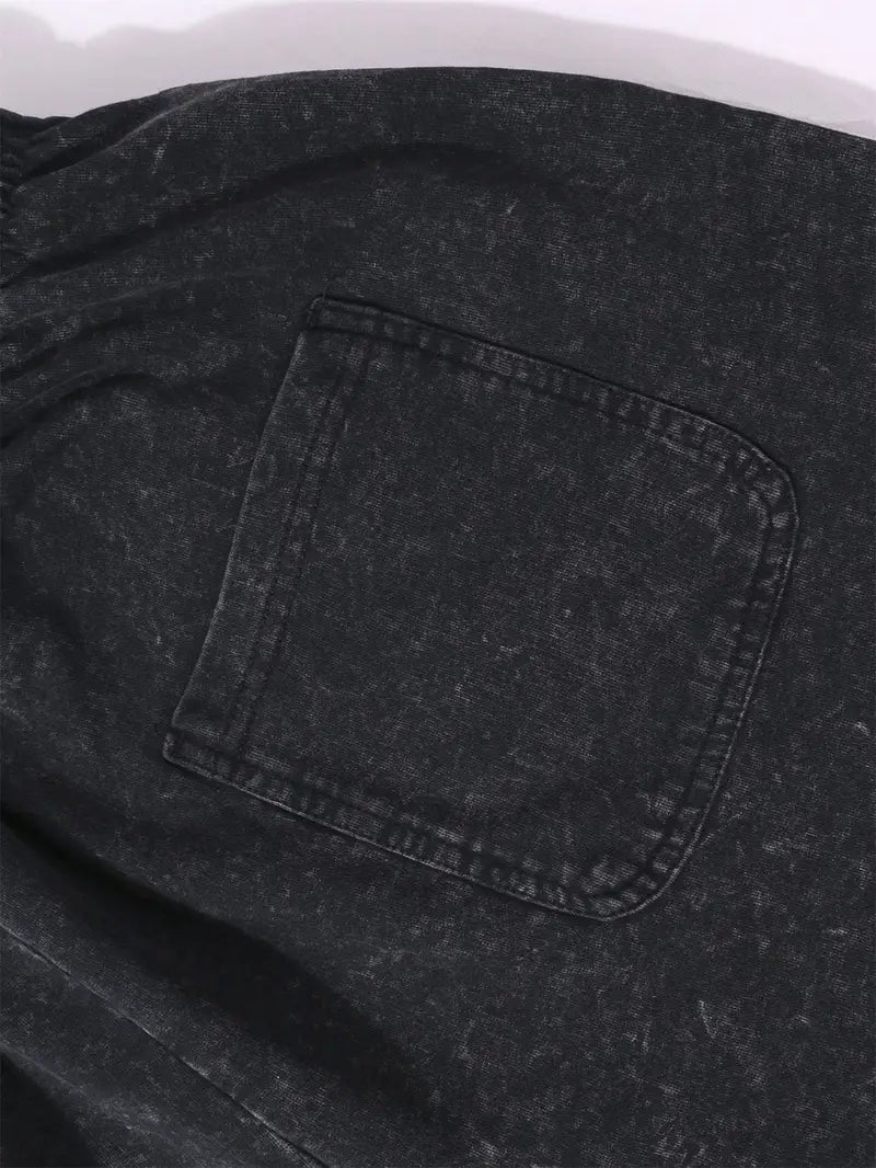 Men’s Washed Cotton Sleeveless Vest – Vintage Miami Print, Loose Fit Summer Tank Top