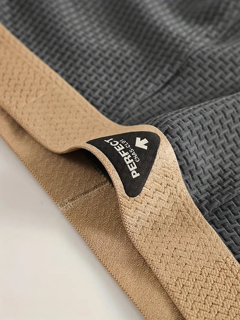 6pcs Men's Boxer Briefs – Soft Breathable Polyester Underwear, Solid Color, Everyday Comfort Fit