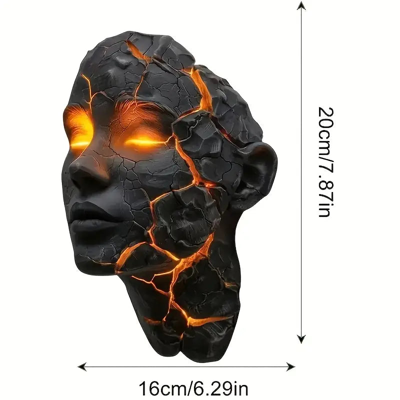 Modern 3D Illusion LED Wall Lamp – USB-Powered Broken Glass Effect Light, Energy-Saving Decor for Bedrooms, Living Rooms, Bars & Cafes