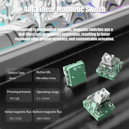 ATTACK SHARK X65PRO HE Magnetic Mechanical Gaming Keyboard – 65% Layout, RGB, 8KHz Polling Rate