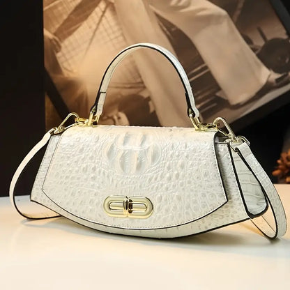 Women’s Vintage Crossbody Bag – Elegant PU Purse with Detachable Strap & Clasp Closure