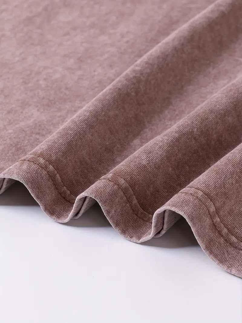 Men’s 230GSM Washed Sleeveless Muscle Tank – Human Body Line Art Print, Loose Fit Gym & Streetwear Vest