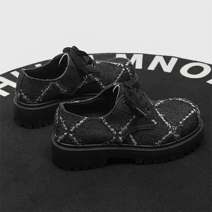 Unisex Korean Streetwear Lace-Up Sneakers – Low-Top, Non-Slip Rubber Sole