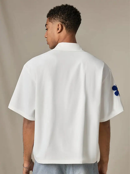 Men's Black Casual Shirt Lightweight Non-Stretch Woven Button-Up with Classic Collar for Office & Daily Wear Black