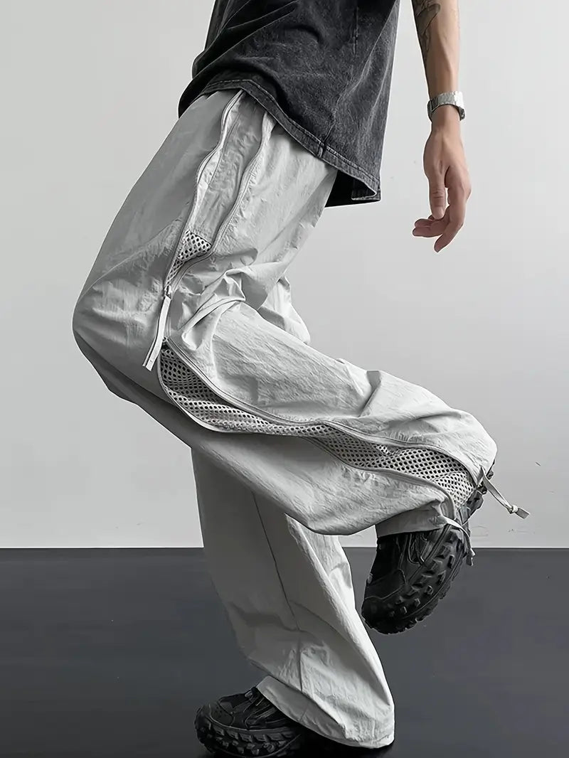 Men’s Quick-Dry Cargo Pants – Lightweight Loose Fit Trousers with Pockets for Summer Outdoor Wear