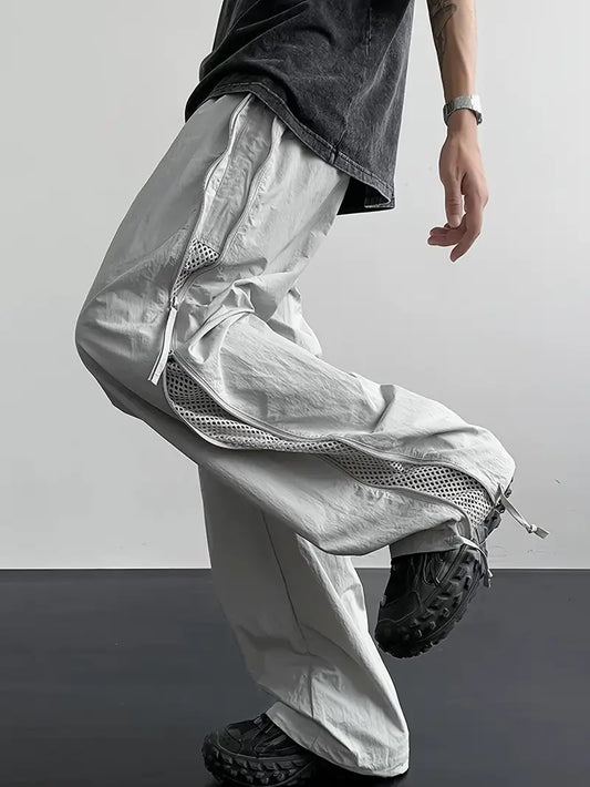 Men’s Quick-Dry Cargo Pants – Lightweight Loose Fit Trousers with Pockets for Summer Outdoor Wear