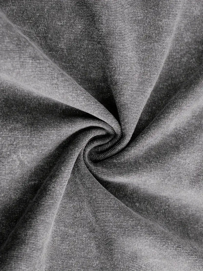 Men's Vintage Monaco Racing Graphic T-Shirt Heavyweight Cotton Loose Fit Washed Finish Short Sleeve Tee Grey