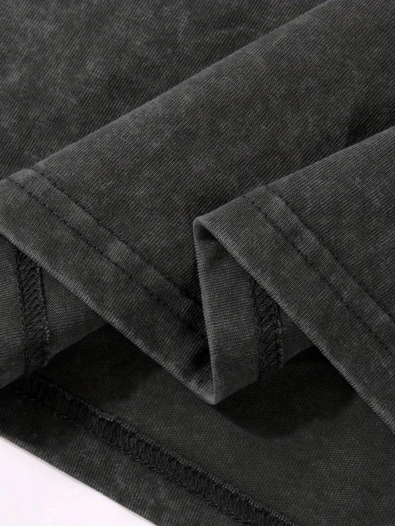 Men's Vintage Monaco Racing Graphic T-Shirt Heavyweight Cotton Loose Fit Washed Finish Short Sleeve Tee