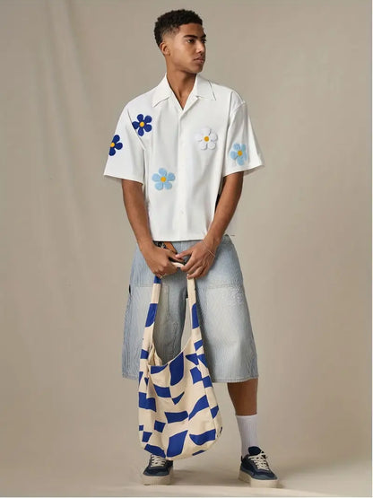 Men's Black Casual Shirt Lightweight Non-Stretch Woven Button-Up with Classic Collar for Office & Daily Wear Black