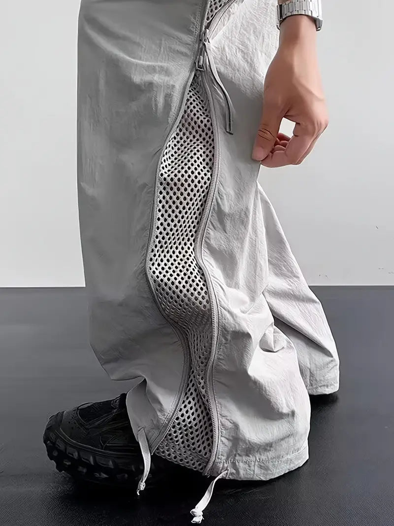 Men’s Quick-Dry Cargo Pants – Lightweight Loose Fit Trousers with Pockets for Summer Outdoor Wear