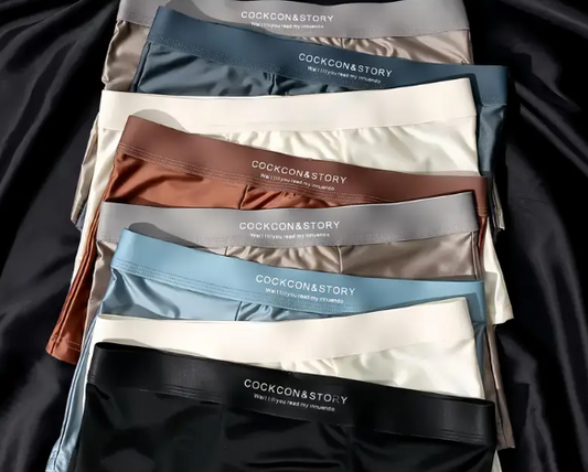 3-Pack Men’s Seamless Boxer Briefs – Light Luxury Smooth Texture, Breathable Four-Corner Shorts with Medium Stretch in Assorted Solid Colors
