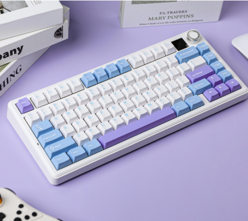 Mechanical Gaming Keyboard with TFT Screen and Rotary Knob, Gasket Mount, Hot-Swappable Pre-Lubed Linear Switches, RGB Backlit, Compact Gaming (Copy)