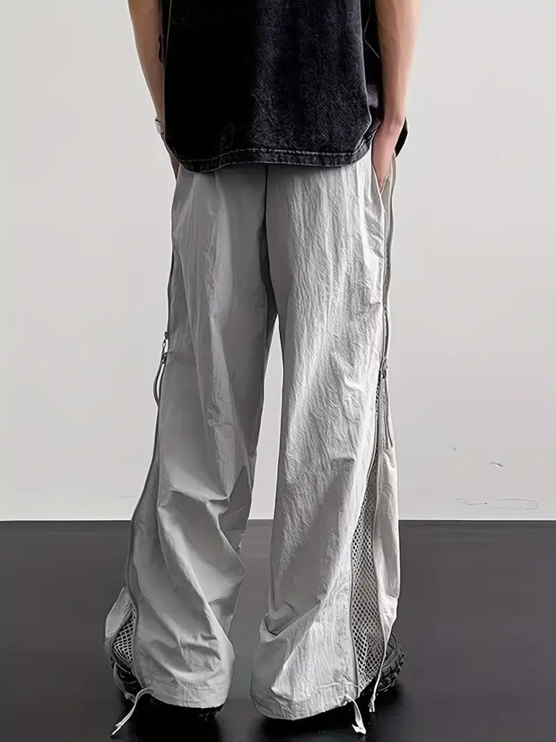 Men’s Quick-Dry Cargo Pants – Lightweight Loose Fit Trousers with Pockets for Summer Outdoor Wear