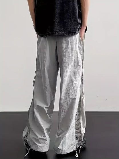 Men’s Quick-Dry Cargo Pants – Lightweight Loose Fit Trousers with Pockets for Summer Outdoor Wear