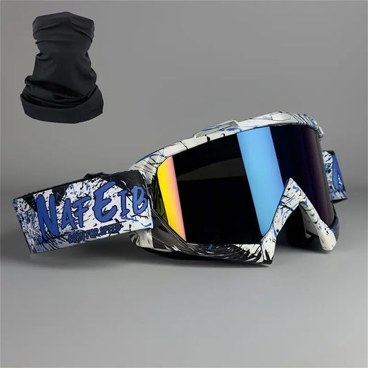 Motorcycle Racing Goggles with TPU Frame and PC Lens #4