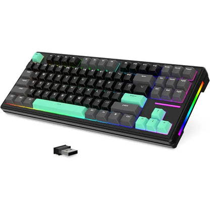 Attack Shark M87 TKL Mechanical Gaming Keyboard – RGB Backlit, Hot-Swappable, Wireless Triple Mode