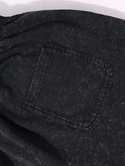 Men’s Retro Streetwear Set – Cotton T-Shirt & Shorts with Girl Print, Summer Casual Outfit