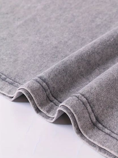 Men’s Vintage Gothic Sleeveless Vest – Skull, Red Roses & Spider Web Print, Washed Cotton Punk Tank