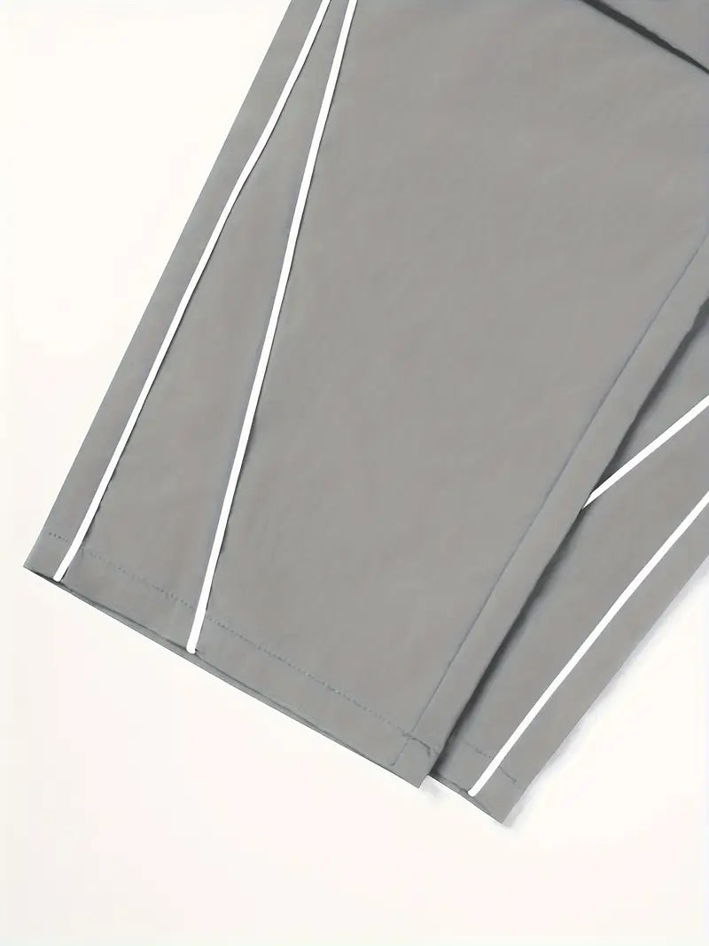 Men’s Sport Jogging Pants – Casual Loose Fit Polyester Trousers for Outdoor & Fitness Activities