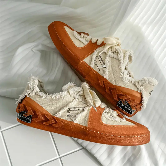 Versatile Canvas Sneakers – Korean Style Low-Tops for Men, All-Season Casual Footwear