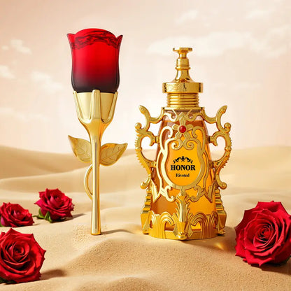 2pcs Ladies' Perfume Set, A Combination Of Rose Perfume And Middle Eastern Arabian Perfume, With The Scents Of Grapefruit, Rose, Mint And Amber