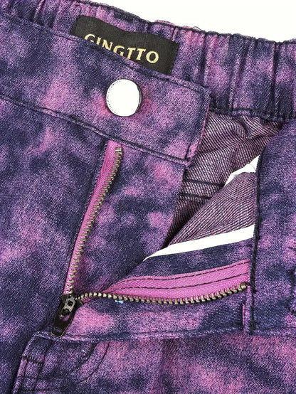 Men’s Multicolor Casual Jeans – Popular Cotton Blend Denim with Regular Fit for Streetwear Style