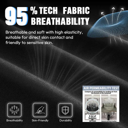 Big & Tall Ergonomic Gaming Chair – Breathable Fabric, Massage Lumbar Support, Adjustable Headrest & Footrest