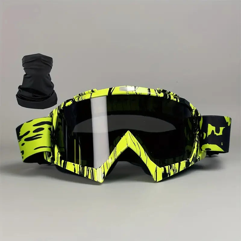 Motorcycle Racing Goggles with TPU Frame and PC Lens #8
