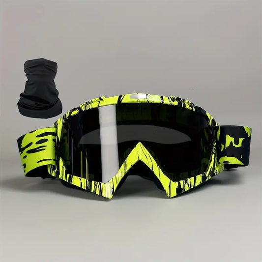 Motorcycle Racing Goggles with TPU Frame and PC Lens #8