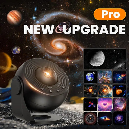 4K HD Earth Projector Lamp – USB-Powered Modern Table Light with 13 Filters, Adjustable Brightness & Cylindrical Design