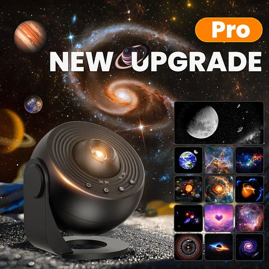 4K HD Earth Projector Lamp – USB-Powered Modern Table Light with 13 Filters, Adjustable Brightness & Cylindrical Design