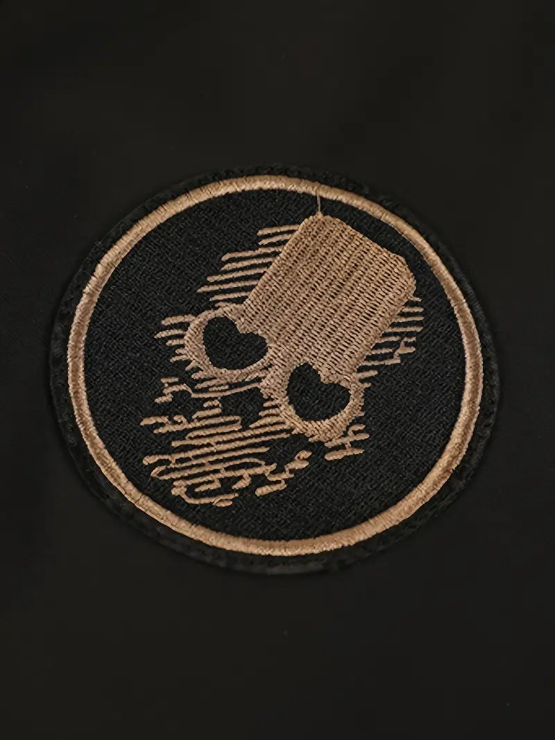 Men's Lightweight Military Bomber Windbreaker with Baseball Collar Embroidered Varsity Style Zip-Up Jacket