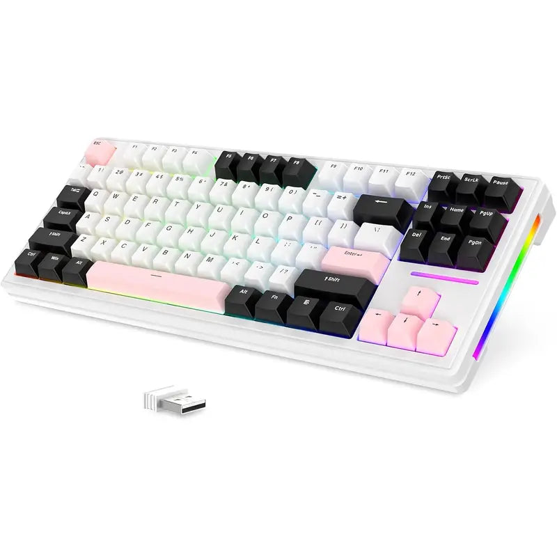 Attack Shark M87 TKL Mechanical Gaming Keyboard – RGB Backlit, Hot-Swappable, Wireless Triple Mode
