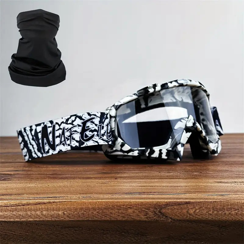 Motorcycle Racing Goggles with TPU Frame and PC Lens #2