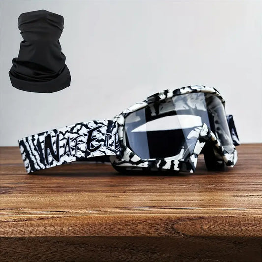 Motorcycle Racing Goggles with TPU Frame and PC Lens #2