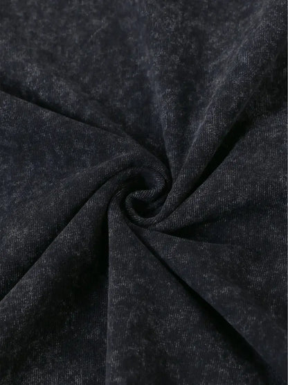 Men’s Sleeveless Graphic T-Shirt – 100% Cotton Loose Fit with Witch & Stars Print for Gym & Casual Wear