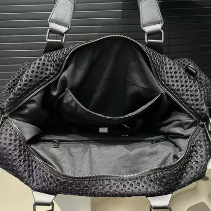 Women’s Fashionable Nylon Shoulder Bag – Large-Capacity Travel Tote with Coin Purse & Teddy Bear Print, Casual Vacation Handbag
