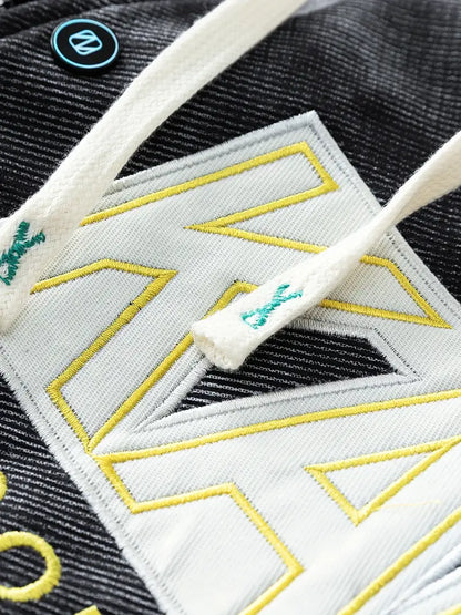 Men's Plus Size Tie-Dye Hooded Jacket Zip-Up Loose Fit with Letter Print and Multiple Pockets