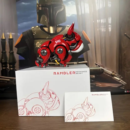 French Bulldog Mechanical Dog Figurine with Gears Moving Mechanism Futuristic Design with Expressive Eyes Poseable Limbs Premium Desktop Decor Collectible Gift for Men Birthday