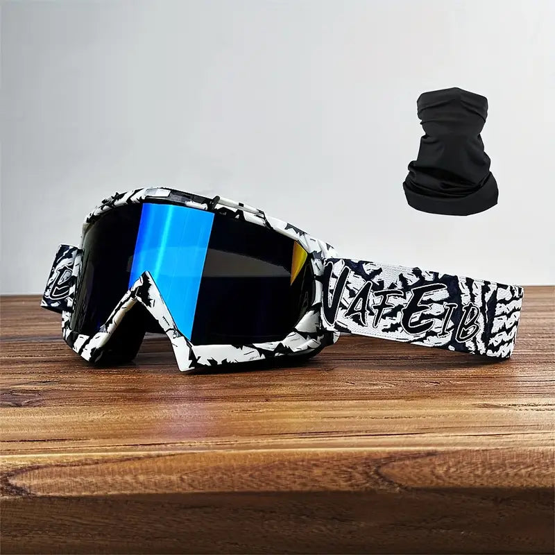 Motorcycle Racing Goggles with TPU Frame and PC Lens #9