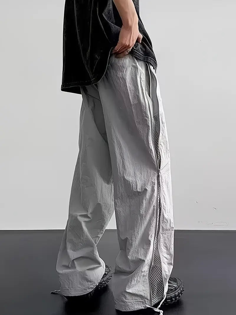 Men’s Quick-Dry Cargo Pants – Lightweight Loose Fit Trousers with Pockets for Summer Outdoor Wear