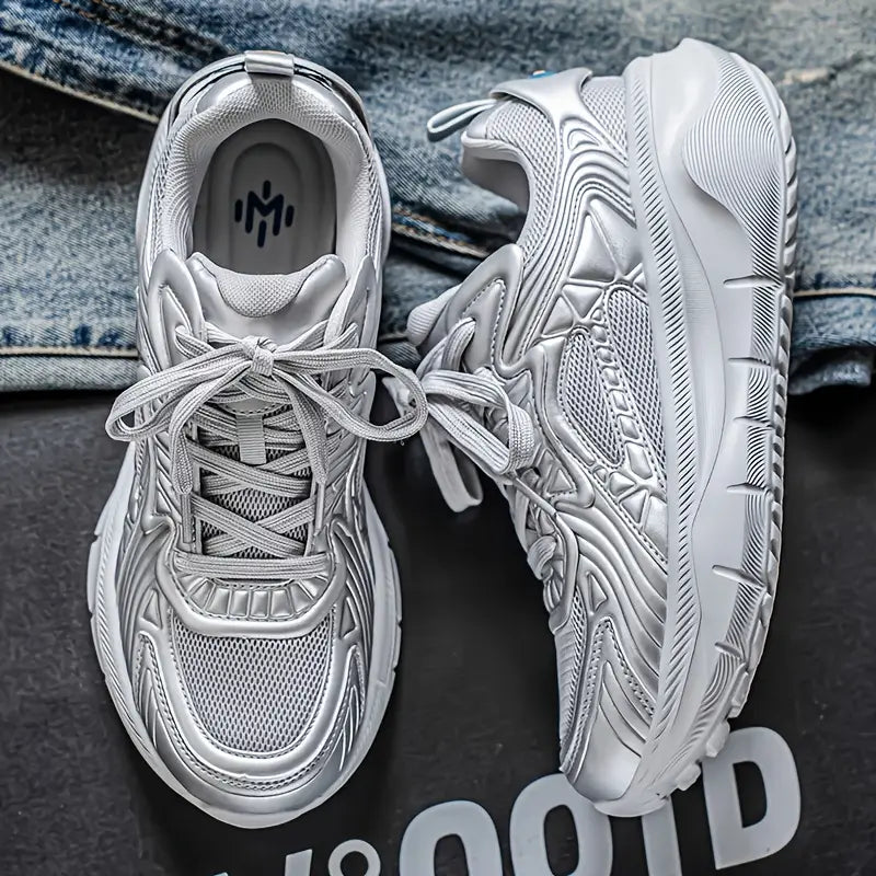 Men’s Thick Sole High-Top Casual Sneakers – Lightweight Streetwear for Jogging & Motorcycle Riding